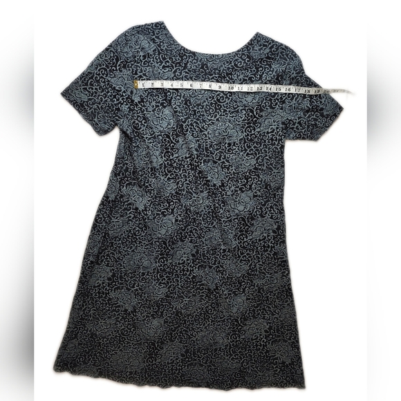 Fresh Produce Black,Grey & Blue Short Sleeve Cotton Dress. Xl - Picture 8 of 13